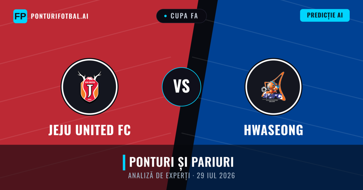 Jeju United FC vs Hwaseong — pronostic și avancronică meci