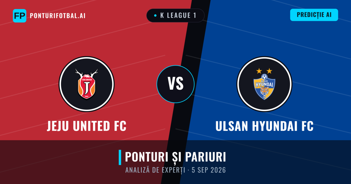 Jeju United FC vs Ulsan Hyundai FC — pronostic și avancronică meci