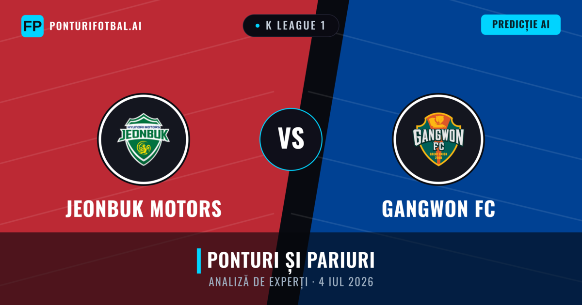 Jeonbuk Motors vs Gangwon FC — pronostic și avancronică meci