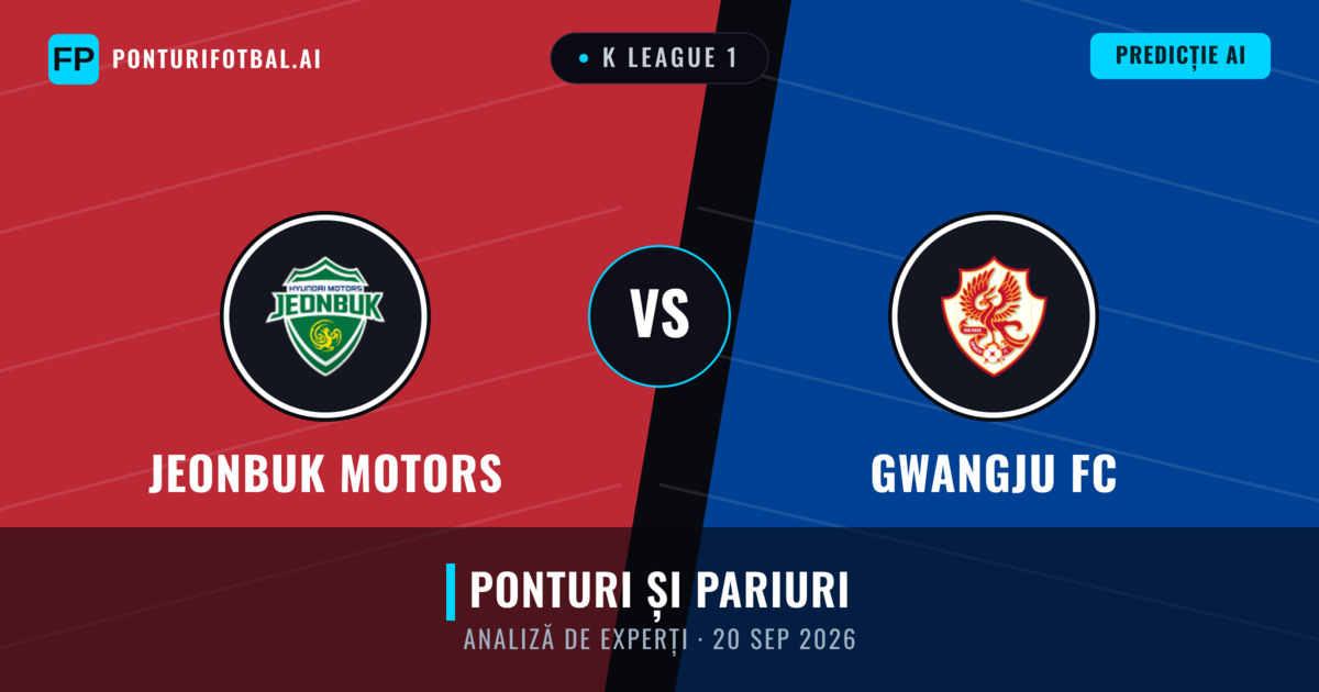 Jeonbuk Motors vs Gwangju FC — pronostic și avancronică meci