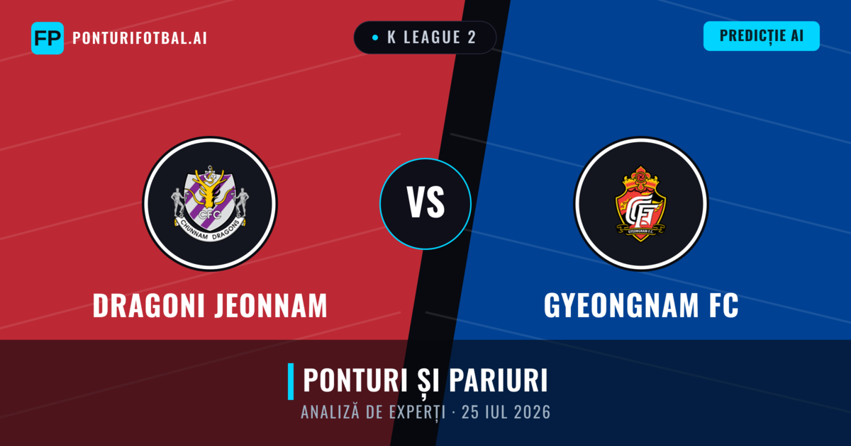 Dragoni Jeonnam vs Gyeongnam FC — pronostic și avancronică meci