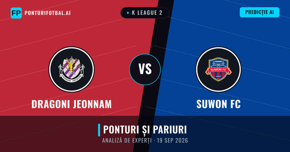 Dragoni Jeonnam vs Suwon FC — pronostic și avancronică meci