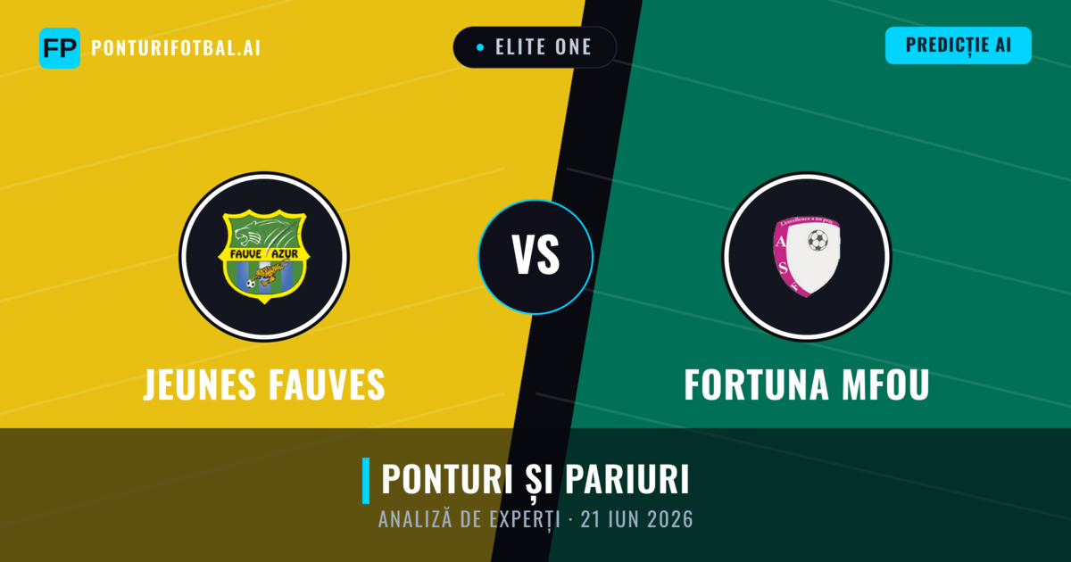 Jeunes Fauves vs Fortuna Mfou — pronostic și avancronică meci