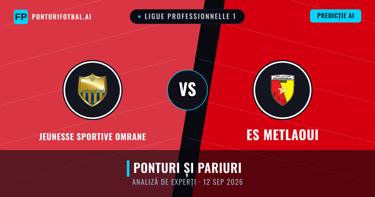 Jeunesse Sportive Omrane vs ES Metlaoui — pronostic și avancronică meci