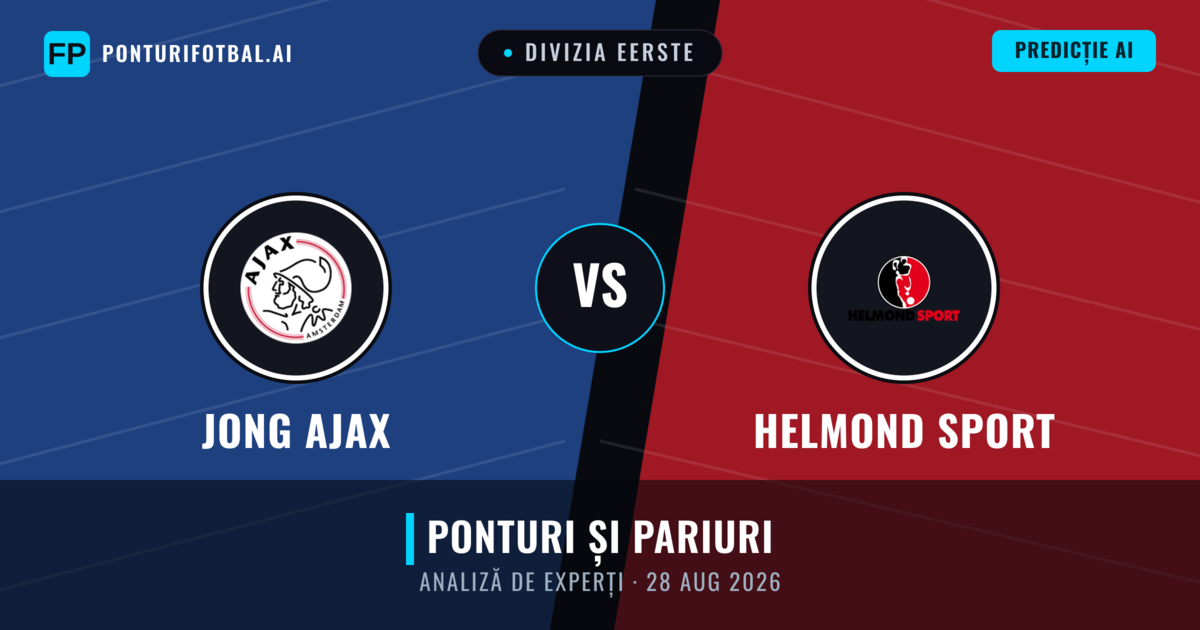 Jong Ajax vs Helmond Sport — pronostic și avancronică meci