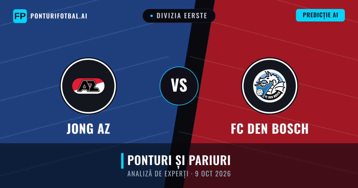 Jong AZ vs FC Den Bosch — pronostic și avancronică meci