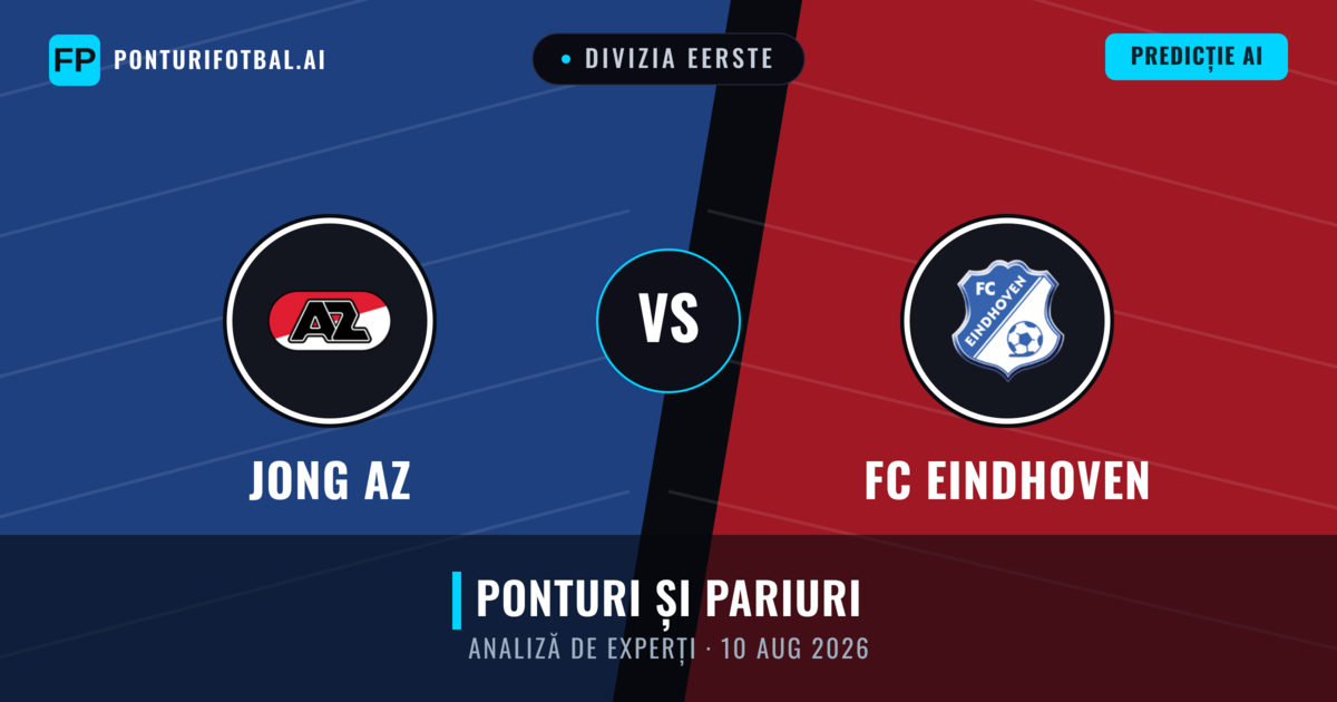 Jong AZ vs FC Eindhoven — pronostic și avancronică meci