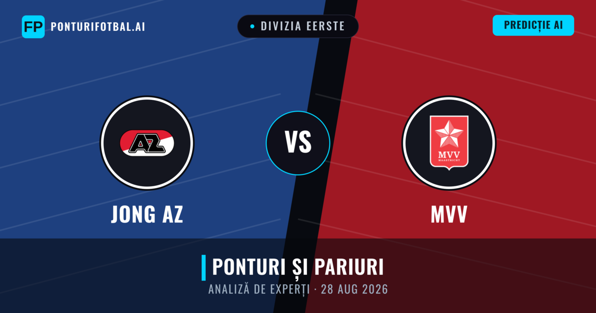 Jong AZ vs MVV — pronostic și avancronică meci