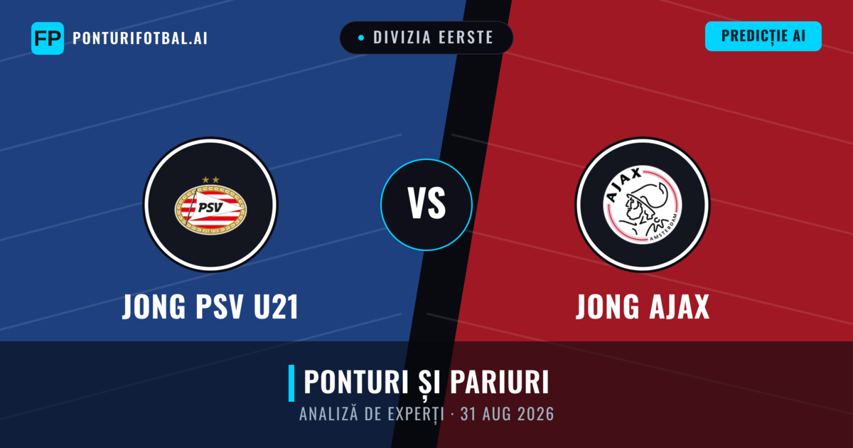 Jong PSV U21 vs Jong Ajax — pronostic și avancronică meci