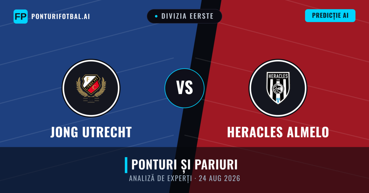 Jong Utrecht vs Heracles Almelo — pronostic și avancronică meci