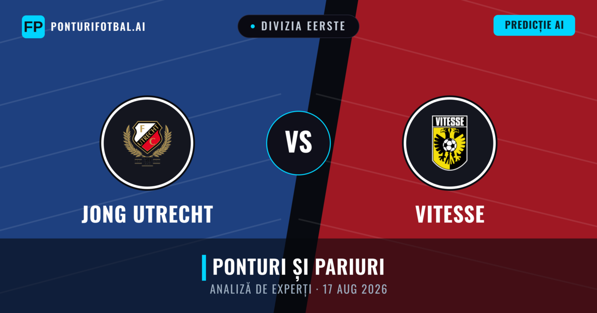 Jong Utrecht vs Vitesse — pronostic și avancronică meci