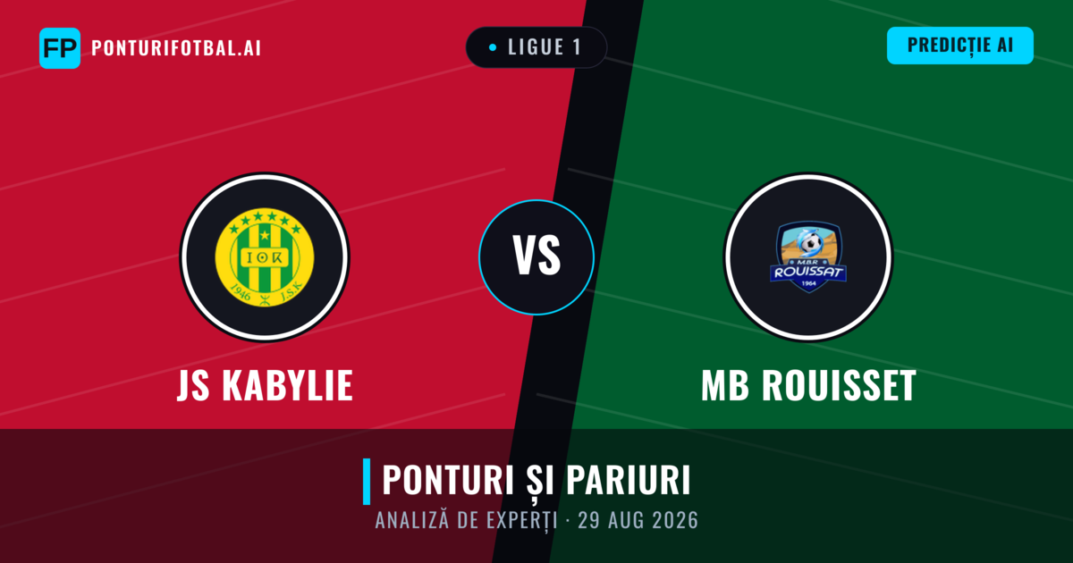 JS Kabylie vs MB Rouisset — pronostic și avancronică meci