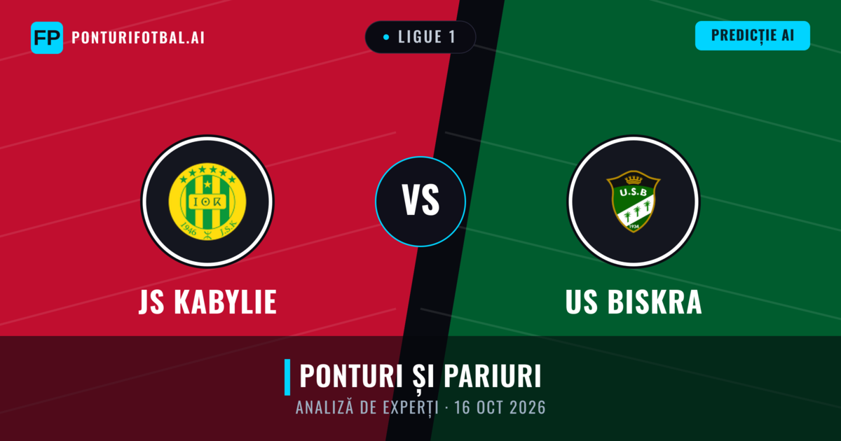JS Kabylie vs US Biskra — pronostic și avancronică meci