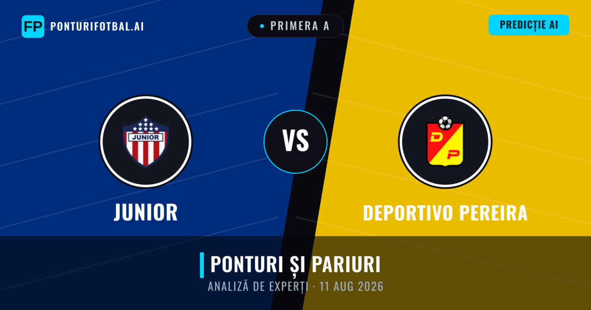 Junior vs Deportivo Pereira — pronostic și avancronică meci