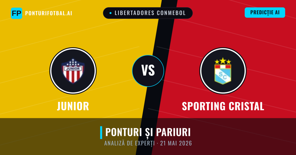 Junior vs Sporting Cristal — pronostic și avancronică meci