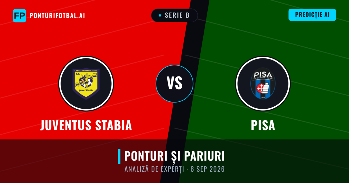 Juventus Stabia vs Pisa — pronostic și avancronică meci