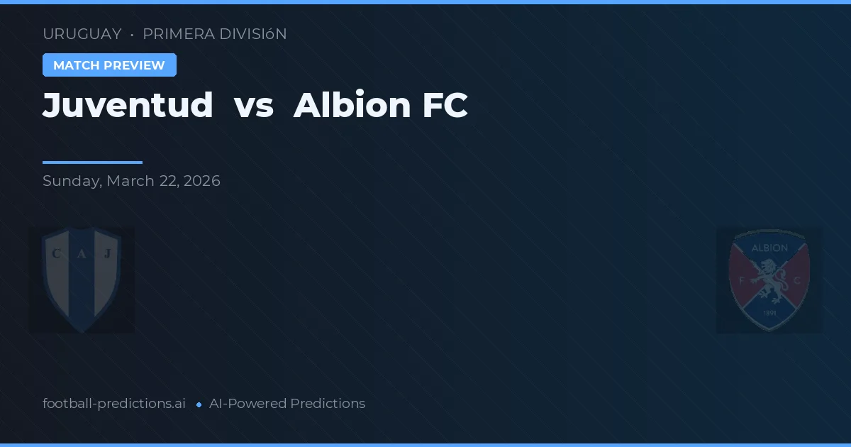 Juventud vs Albion FC — pronostic și avancronică meci