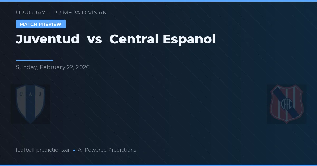 Juventud vs Central Español — pronostic și avancronică meci