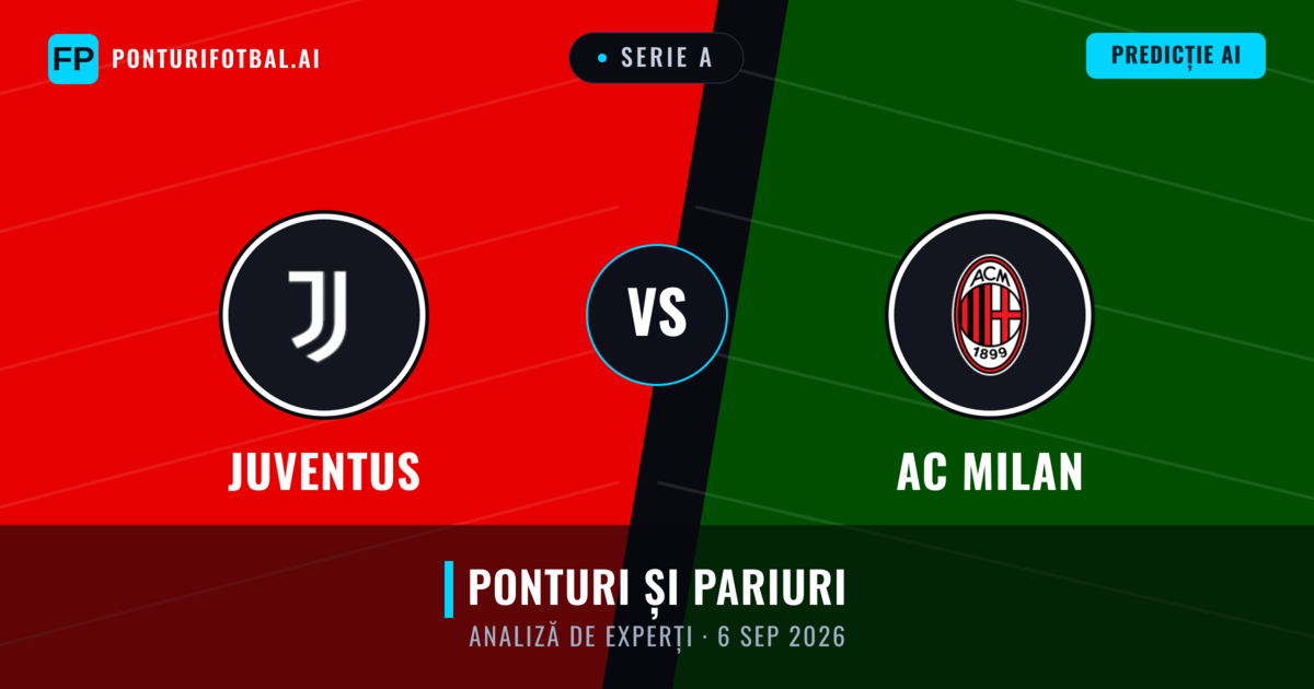 Juventus vs AC Milan — pronostic și avancronică meci