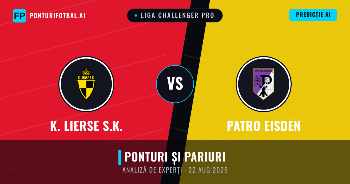 K. Lierse S.K. vs Patro Eisden — pronostic și avancronică meci