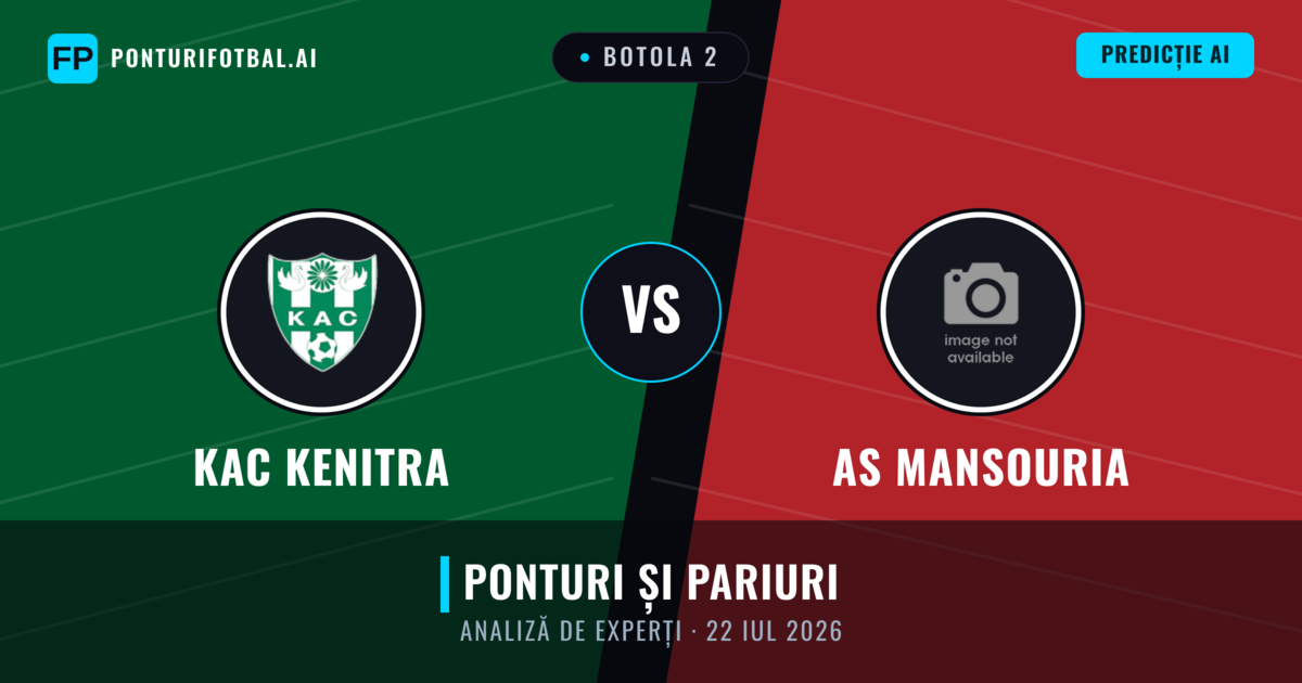 KAC Kenitra vs AS Mansouria — pronostic și avancronică meci