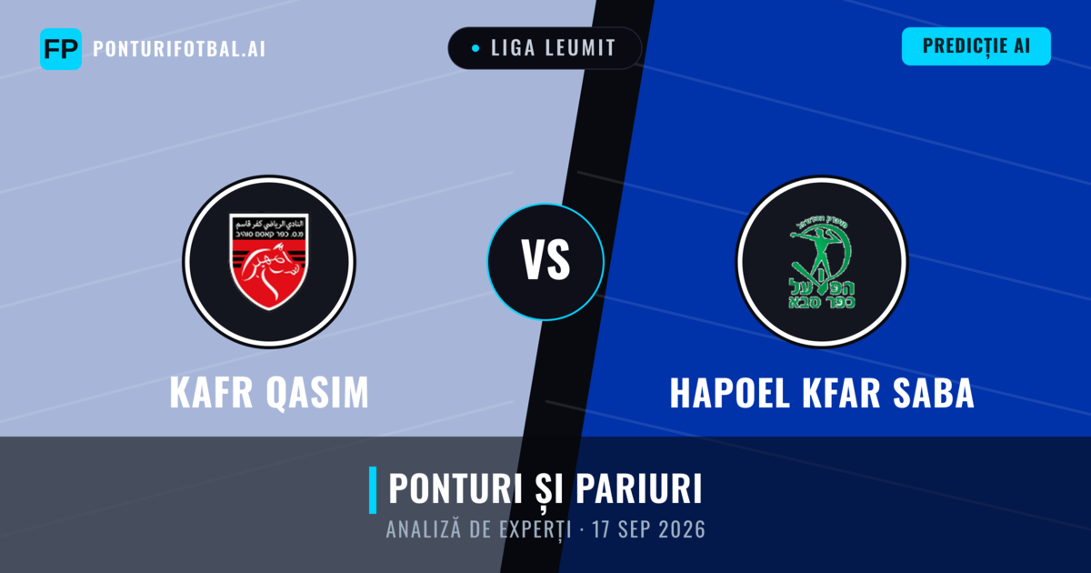 Kafr Qasim vs Hapoel Kfar Saba — pronostic și avancronică meci