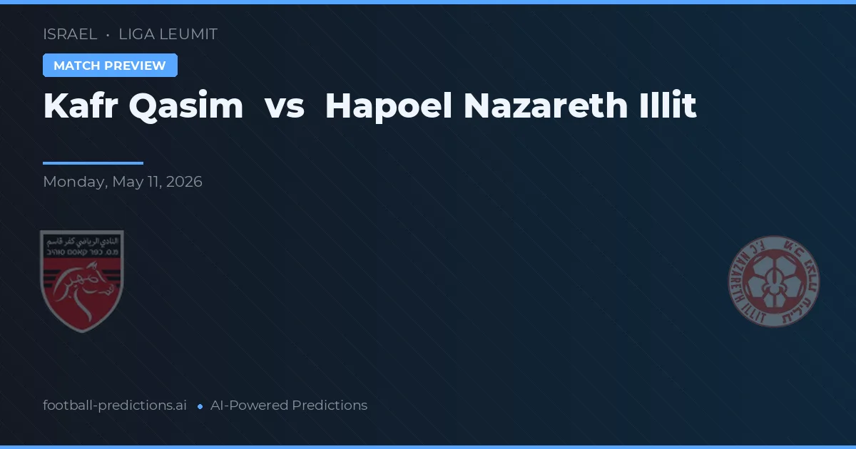 Kafr Qasim vs Hapoel Nazareth Illit — pronostic și avancronică meci