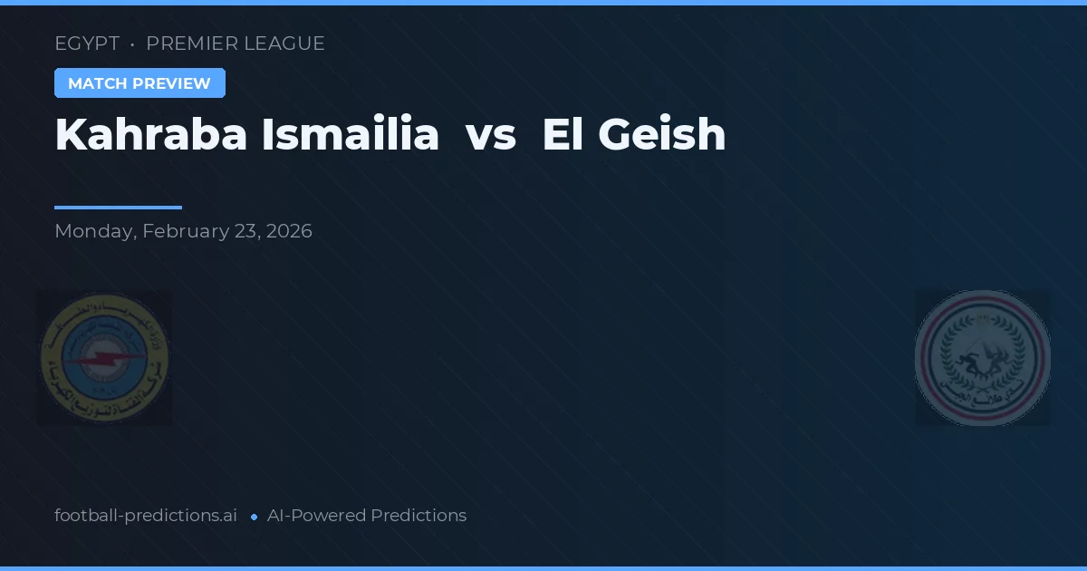 Kahraba Ismailia vs El Geish — pronostic și avancronică meci