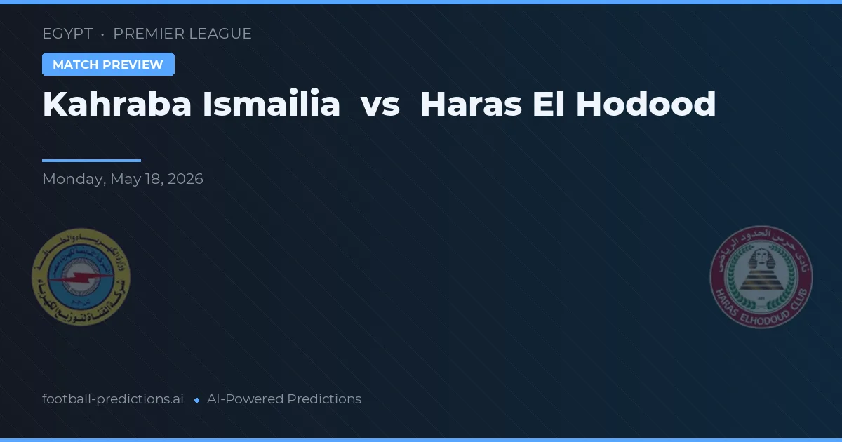 Kahraba Ismailia vs Haras El Hodood — pronostic și avancronică meci