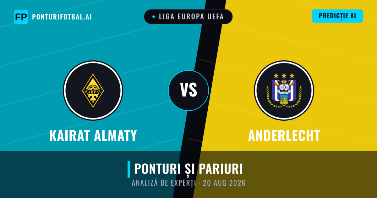 Kairat Almaty vs Anderlecht — pronostic și avancronică meci