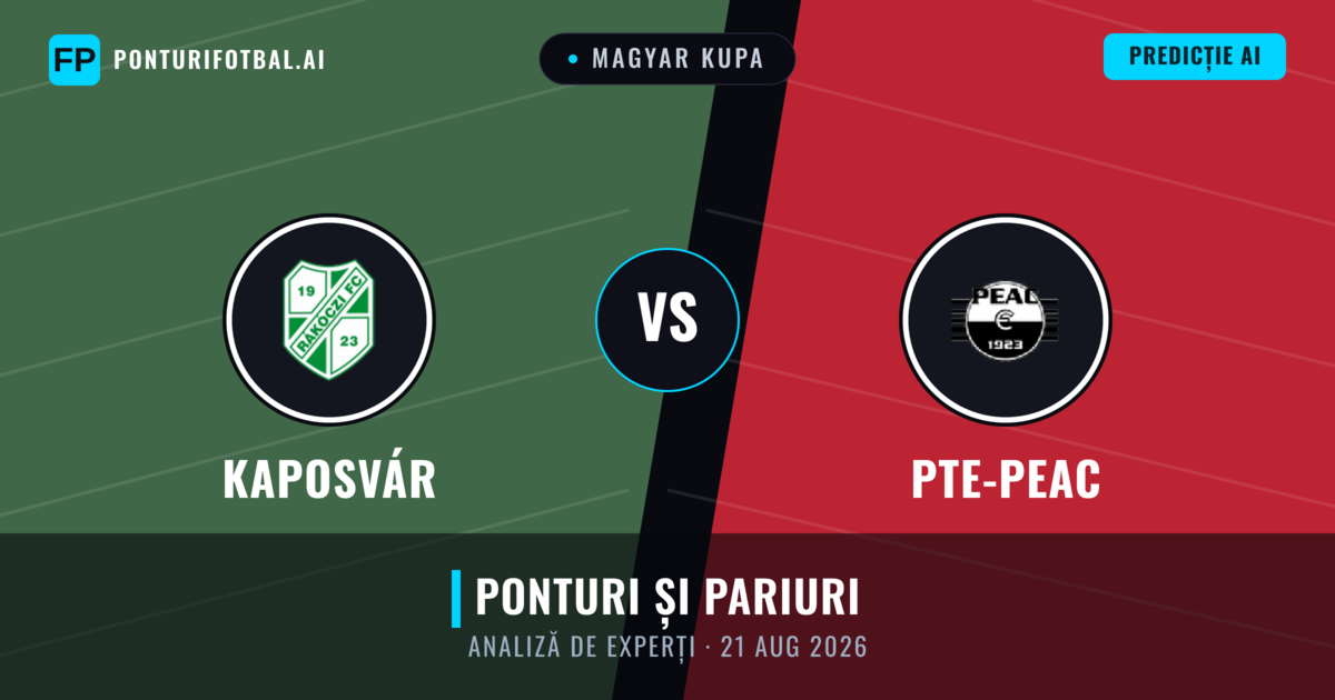 Kaposvár vs PTE-PEAC — pronostic și avancronică meci