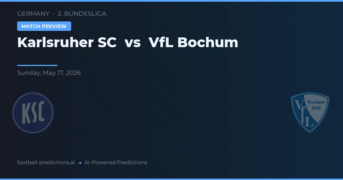 Karlsruher SC vs VfL Bochum — pronostic și avancronică meci
