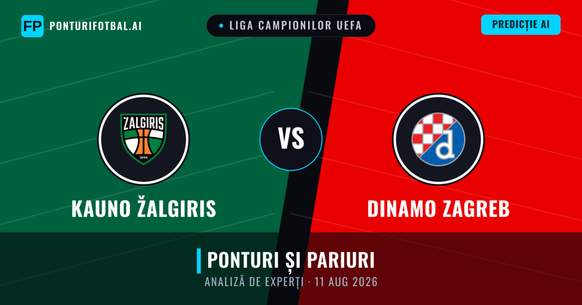 Kauno Žalgiris vs Dinamo Zagreb — pronostic și avancronică meci