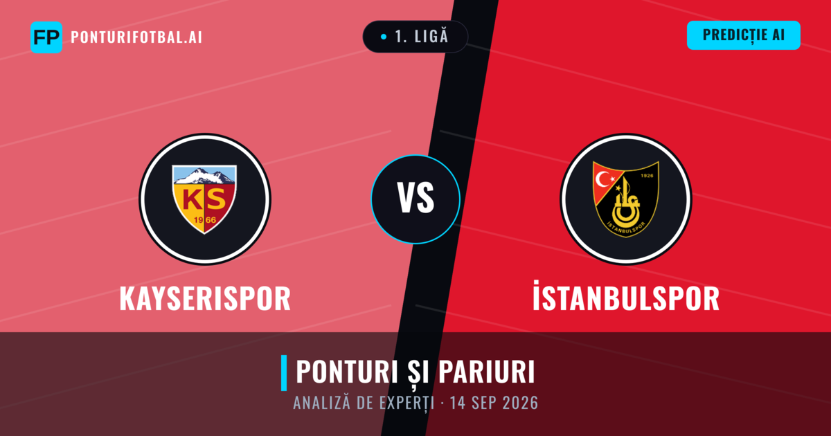 Kayserispor vs İstanbulspor — pronostic și avancronică meci