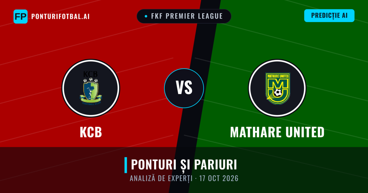KCB vs Mathare United — pronostic și avancronică meci