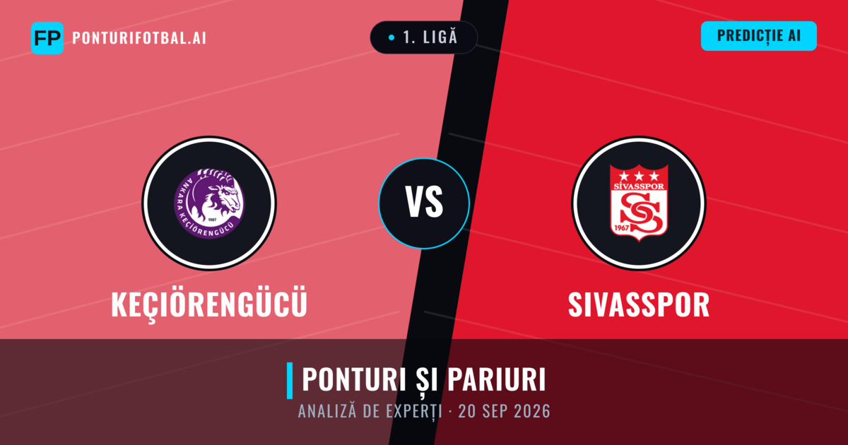 Keçiörengücü vs Sivasspor — pronostic și avancronică meci