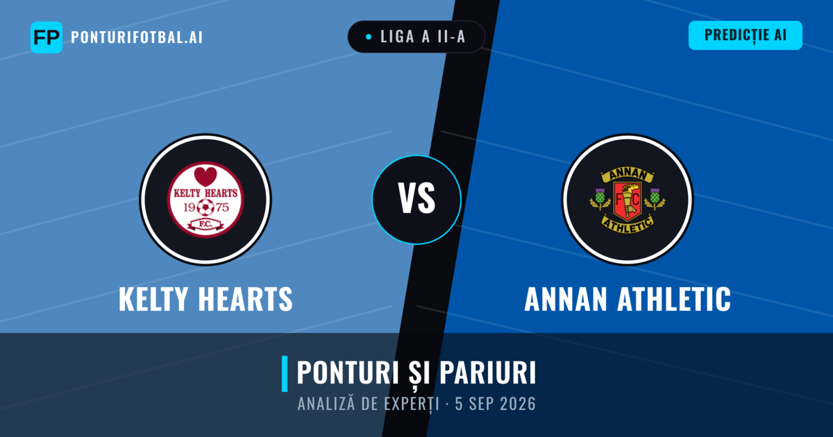 Kelty Hearts vs Annan Athletic — pronostic și avancronică meci