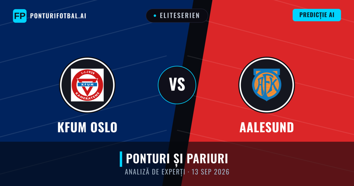 KFUM Oslo vs Aalesund — pronostic și avancronică meci