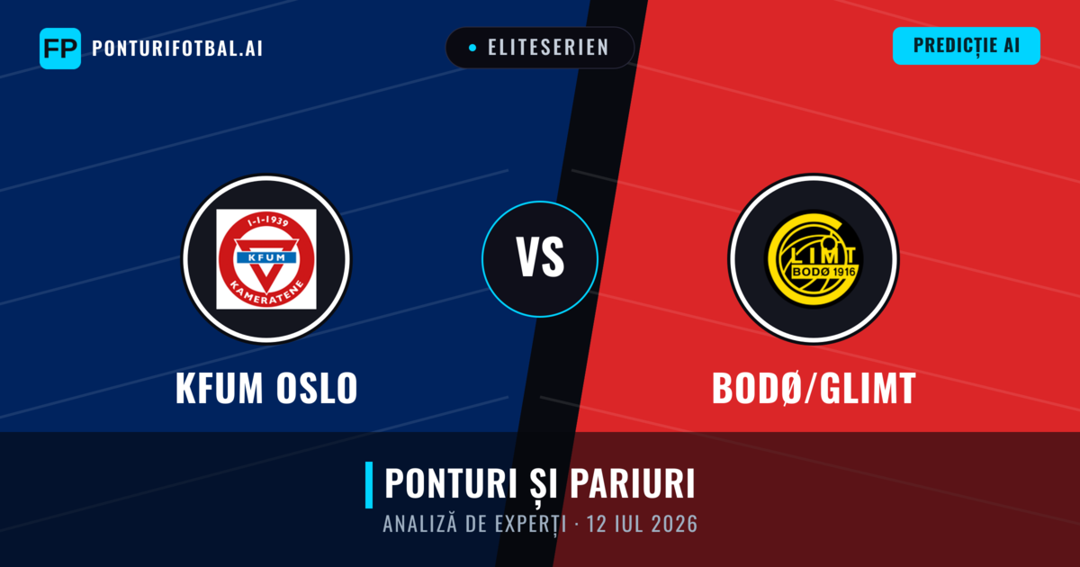 KFUM Oslo vs Bodø/Glimt — pronostic și avancronică meci