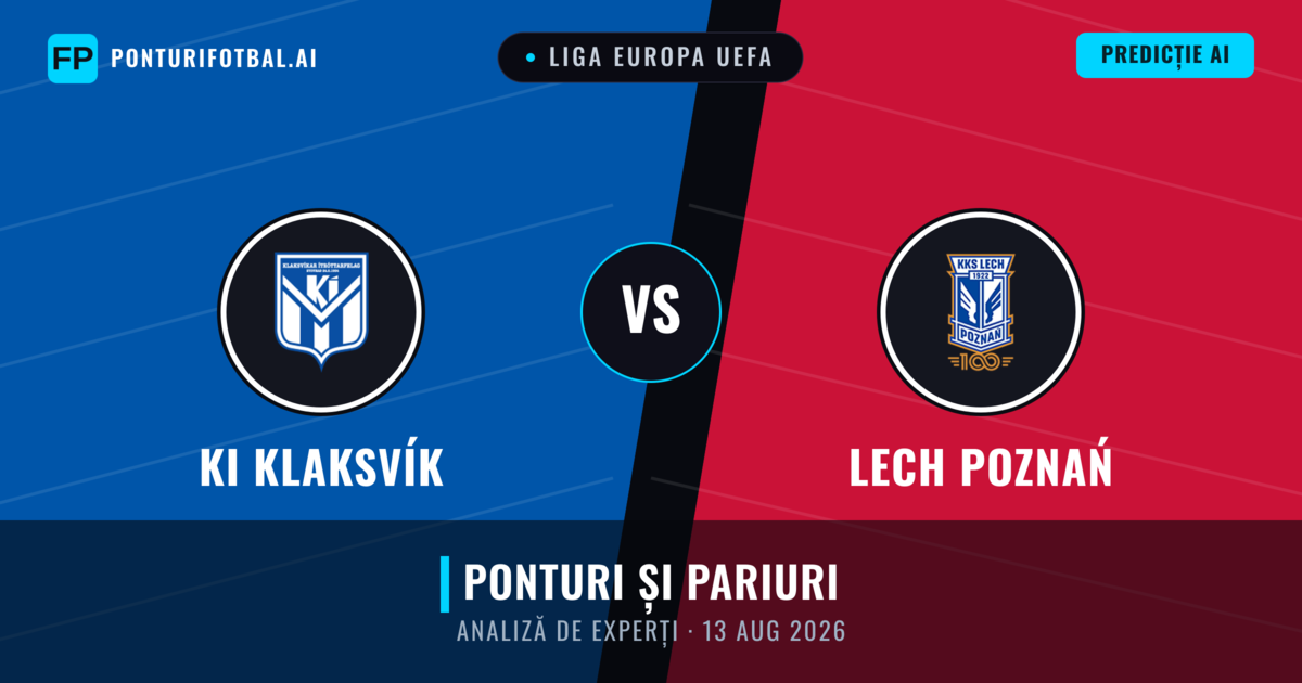 KI Klaksvík vs Lech Poznań — pronostic și avancronică meci