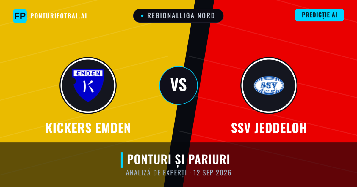 Kickers Emden vs SSV Jeddeloh — pronostic și avancronică meci