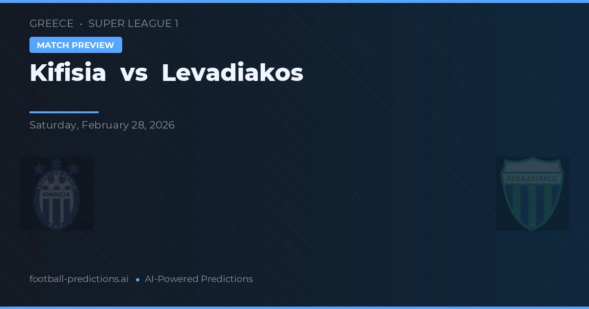 Kifisia vs Levadiakos — pronostic și avancronică meci