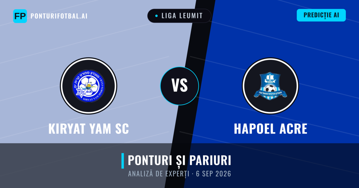 Kiryat Yam SC vs Hapoel Acre — pronostic și avancronică meci