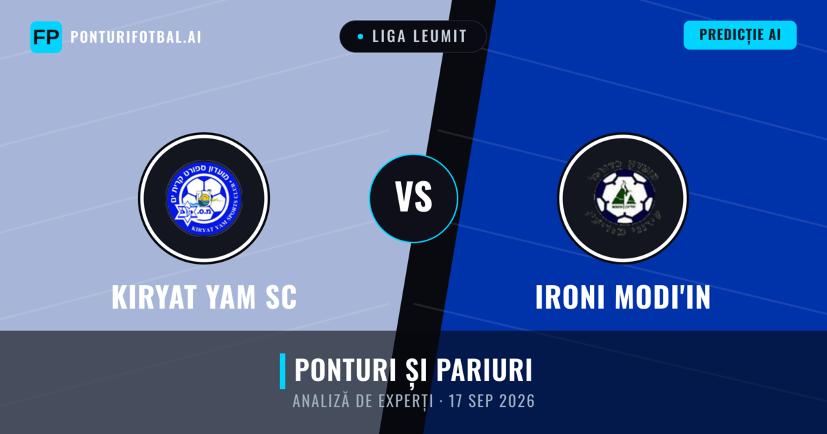 Kiryat Yam SC vs Ironi Modi'in — pronostic și avancronică meci