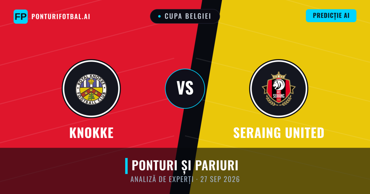 Knokke vs Seraing United — pronostic și avancronică meci