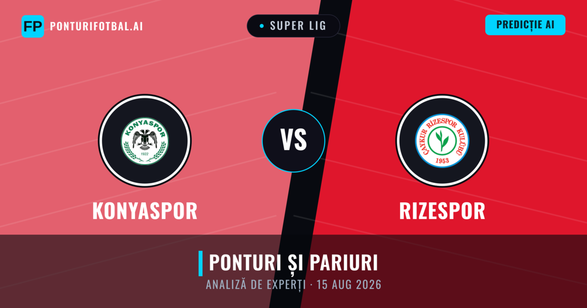Konyaspor vs Rizespor — pronostic și avancronică meci