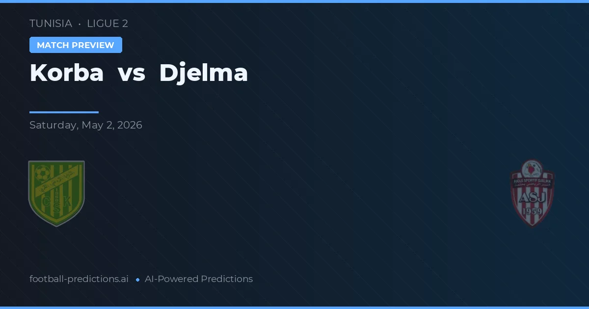 Korba vs Djelma — pronostic și avancronică meci