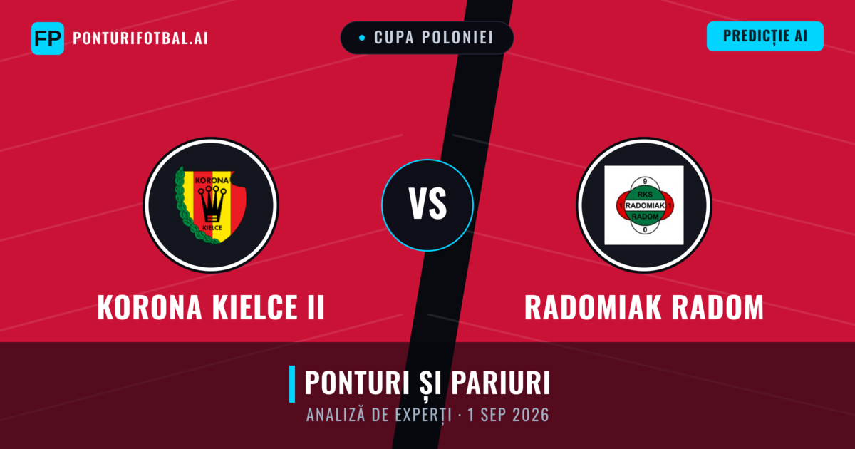 Korona Kielce II vs Radomiak Radom — pronostic și avancronică meci