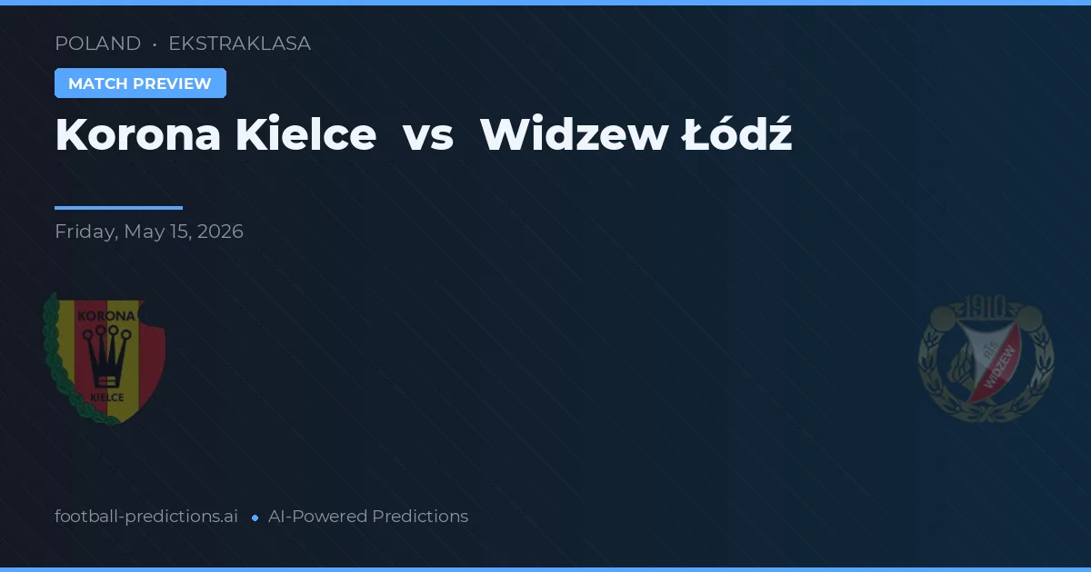 Korona Kielce vs Widzew Łódź — pronostic și avancronică meci