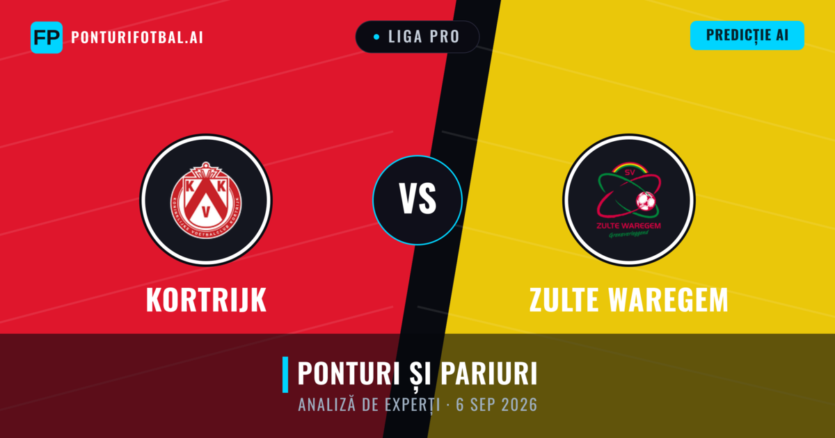 Kortrijk vs Zulte Waregem — pronostic și avancronică meci